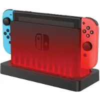 Venom Support Console Colour change LED pour Nintendo Switch et Nintendo Switch OLED Noir
