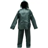 Rouchette Ensemble de pluie souple - Veste et Pantalon AVERSE vert L