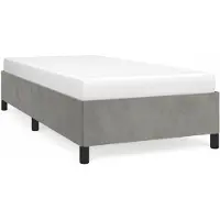 vidaXL Cadre de lit sans matelas gris clair 80x200 cm velours