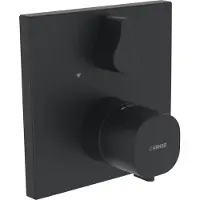 Hansa Set de finition thermostatique bain/douche, pour corps d'encastrement Bluebox noir mat