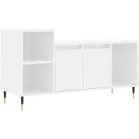 vidaXL Armoire TV blanche 100x35x55 cm Bois composite