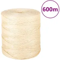 vidaXL Corde 100 % sisal 2 mm 600 m