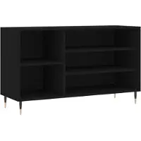 vidaXL Armoire à chaussures Noir 102x36x60 cm Bois d'ingénierie