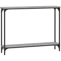 vidaXL Table console sonoma gris 100x22,5x75 cm bois d'ingénierie