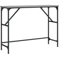 vidaXL Table console sonoma gris 100x32x75 cm bois d'ingénierie