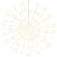 vidaXL Étoile rayonnante de Noël 140 LED blanc chaud 17 cm