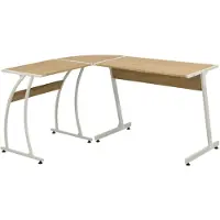 vidaXL Bureau d'angle en L chêne