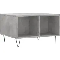 vidaXL Table basse gris béton 60x50x36,5 cm Bois composite