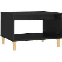 vidaXL Table basse noire 60x40x50 cm bois composite