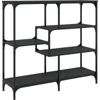 vidaXL Table console noir 103x32x95 cm bois d'ingénierie