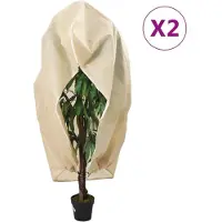 vidaXL Housses de protection pour plantes avec fermeture éclair 2 pcs