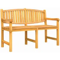 vidaXL Banc de jardin 149,5x60x90 cm bois massif teck