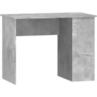 vidaXL Bureau gris béton 100x55x75 cm Bois composite