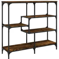 vidaXL Table console chêne fumé 103x32x95 cm bois d'ingénierie
