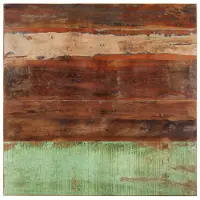 vidaXL Dessus de table carré 80x80 cm 15-16 mm Bois de récupération
