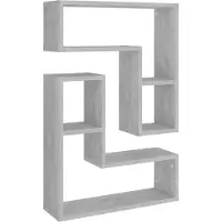 vidaXL Étagères murales 2 pcs gris béton 50x15x50 cm bois d'ingénierie