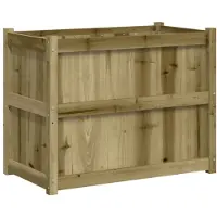 vidaXL Jardinière 90x50x70 cm bois de pin imprégné