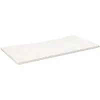 vidaXL Plateau de bureau blanc 110x60x2,5 cm pin massif