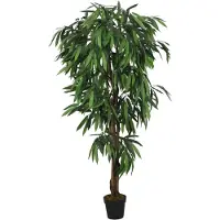 vidaXL Manguier artificiel 900 feuilles 180 cm vert