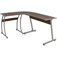 vidaXL Bureau d'angle Marron Bois composite