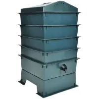 vidaXL Lombricomposteur 4 plateaux 42 x 42 x 60 cm