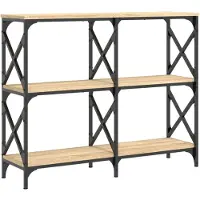 vidaXL Table console chêne sonoma 100x28x80,5 cm bois d'ingénierie