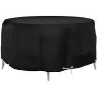 vidaXL Housse pour meubles de jardin 10 œillets Ø260x90 cm rond