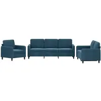 vidaXL 3201943, Bleu, Mousse, Métal, Polyester, Polywood, Textile, 198 cm, 77 cm, 80 cm