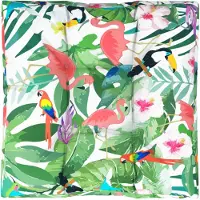 vidaXL Coussin de palette multicolore 80x80x12 cm tissu