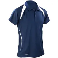 Result SPIRO S177M | Polo Team Spirit Hommes / Respirant - Couleur : Navy/White - Taille : XL