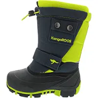 Kangaroos Bottes de neige 'Kanga-Bean II' bleu marine / citron vert / noir