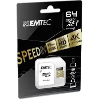 Emtec ECMSDM64GXC10SP mémoire flash 64 Go MicroSDXC Classe 10