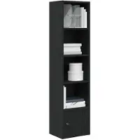 vidaXL Bibliothèque chêne noir 31x24x127 cm bois d'ingénierie