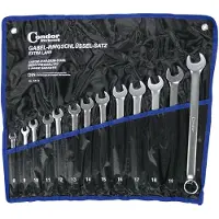 Condor Jeu de clés à fourche et à anneau (10 mm, 11 mm, 12 mm, 13 mm, 14 mm, 15 mm, 16 mm, 17 mm, 18 mm, 19 mm, 22 mm, 8 mm, 9 mm)