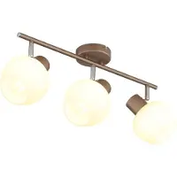 Globo Lampe de plafond Eileen 3 café brun clair