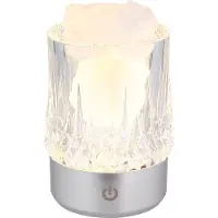 Globo Lampe de table LED, effet cristal, variateur tactile, H 10,5 cm