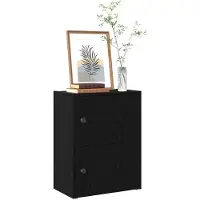 vidaXL Bibliothèque chêne noir 40x24x52 cm bois d'ingénierie