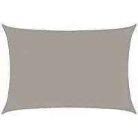 vidaXL Voile d'ombrage 160 g/m² rectangulaire gris clair 3x4,5 m PEHD