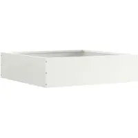 vidaXL Bordure de jardin, 50 x 50 x 13 cm, acier, blanc