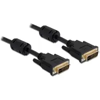 DeLOCK Dvi — Dvi (3 m), Câble vidéo, Noir
