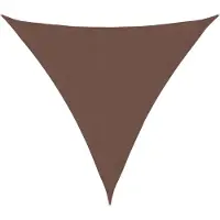 vidaXL Voile de parasol tissu oxford triangulaire 5x5x5 m marron