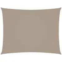 vidaXL Voile de parasol tissu oxford rectangulaire 3x4,5 m taupe