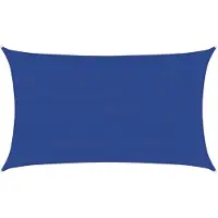 vidaXL Voile d'ombrage 160 g/m² rectangulaire bleu 5x8 m PEHD