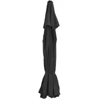 vidaXL Housse de rechange pour parasol noir 515 cm