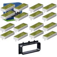 Alapure Kit de filtres à charbon actif CleanAir compatible avec Gaggenau 17007113 / CA082010
