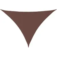 vidaXL Voile de parasol tissu oxford triangulaire 5x5x6 m marron