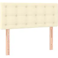 vidaXL Tête de lit Crème 90x5x78/88 cm Similicuir