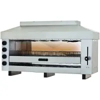 CombiSteel Four à gaz Salamander à 4 zones de chauffe - 960 x 500 x 720 mm, acier inoxydable