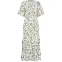 B.young Robe 'BYHalba' olive / blanc