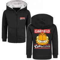 Garfield Vestes à capuches pour enfants de - Metal-Kids - Cute & Clever - 92 - 128 - pour Enfants - noir - Taille 4 Ans